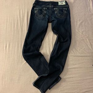 Women’s Dark Wash True Religion Skinny Jeans